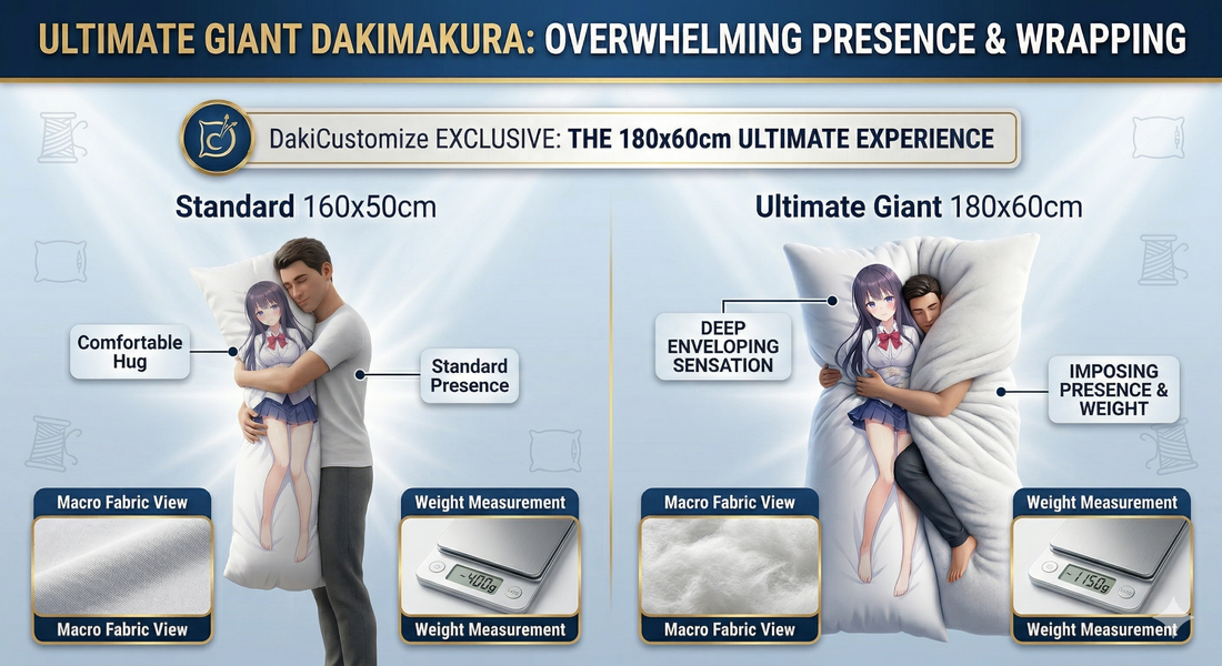 180x60cm Dakimakura: The overwhelming presence and "wrapping" sensation of a giant. (Yes, we print these!)