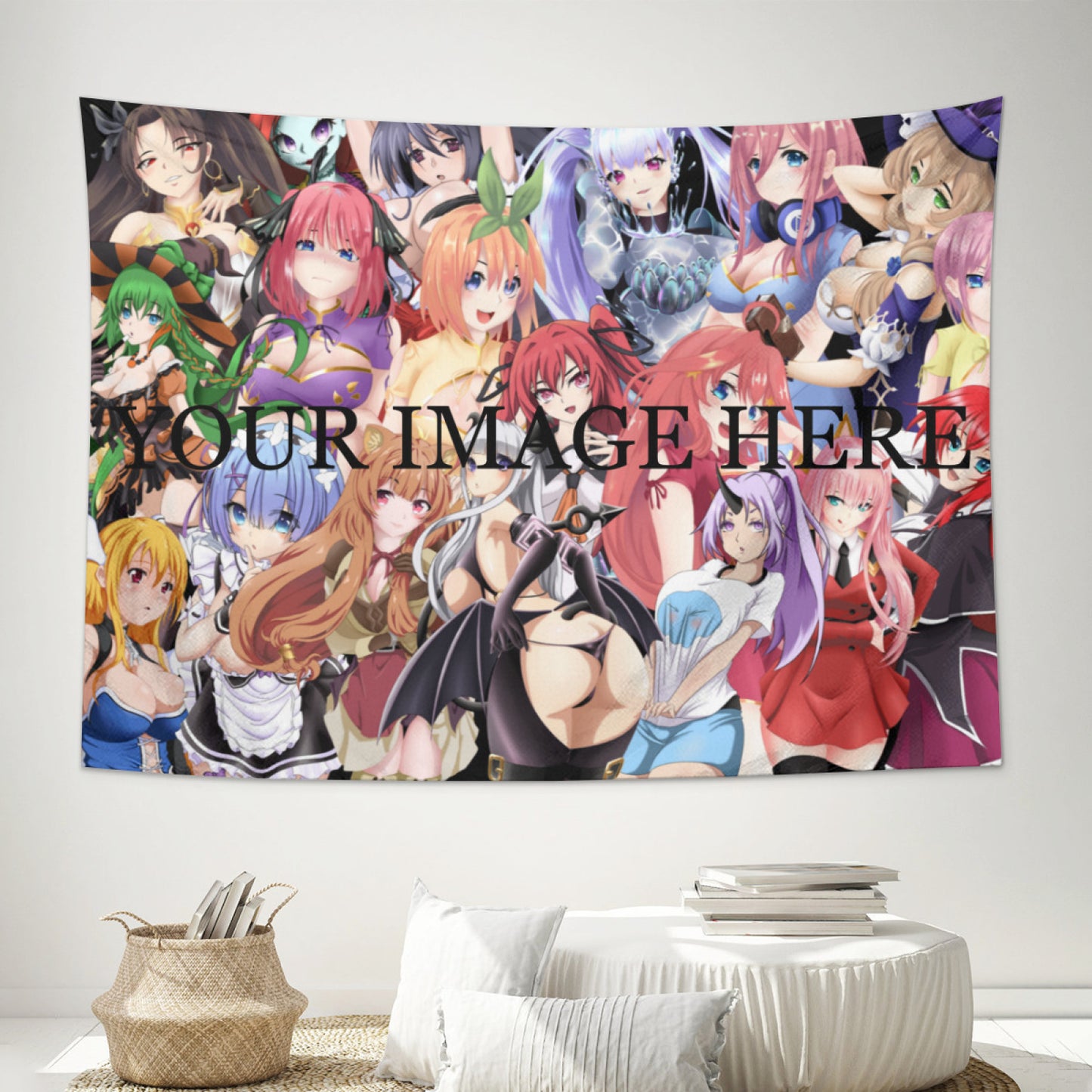 DakiCustomize custom wall tapestry with vibrant anime print – bedroom and gaming room decoration