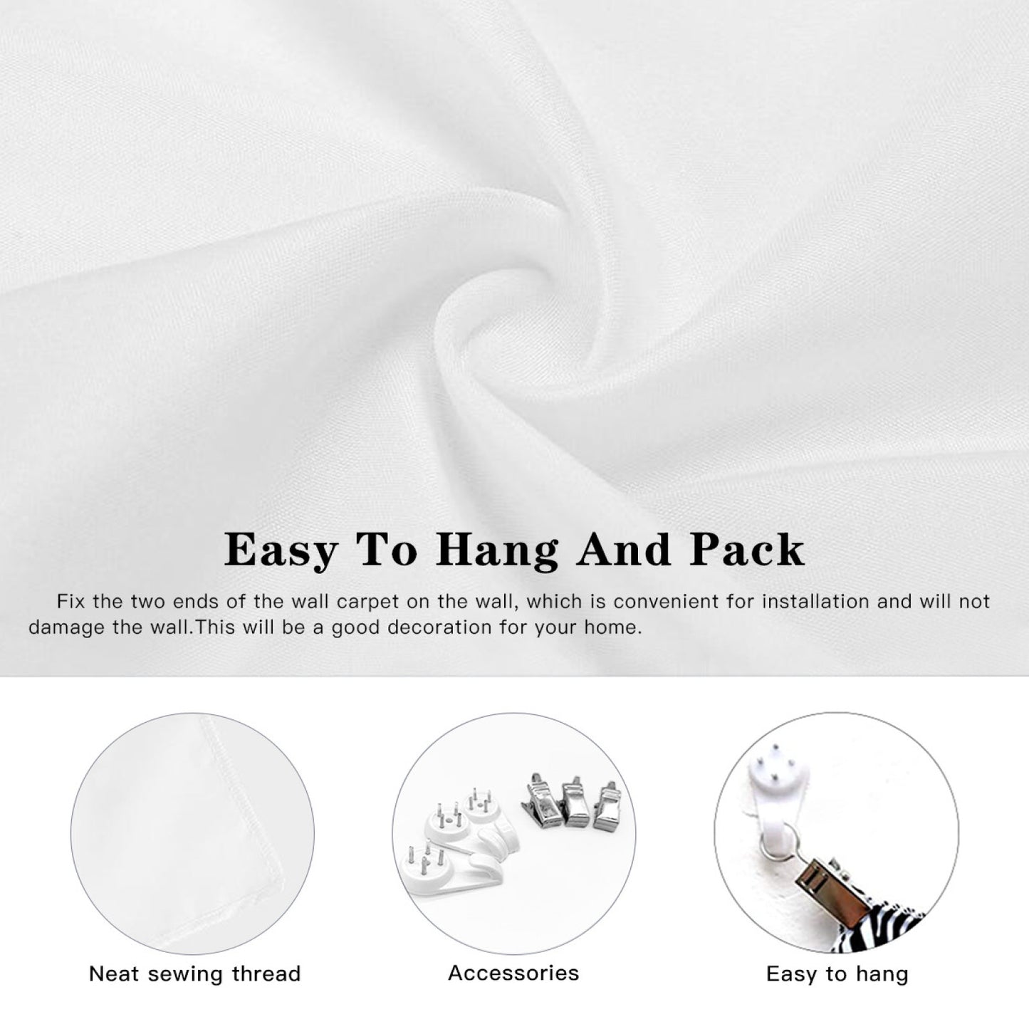 Anime tapestry corner detail with hanging rod – easy to display custom otaku wall art