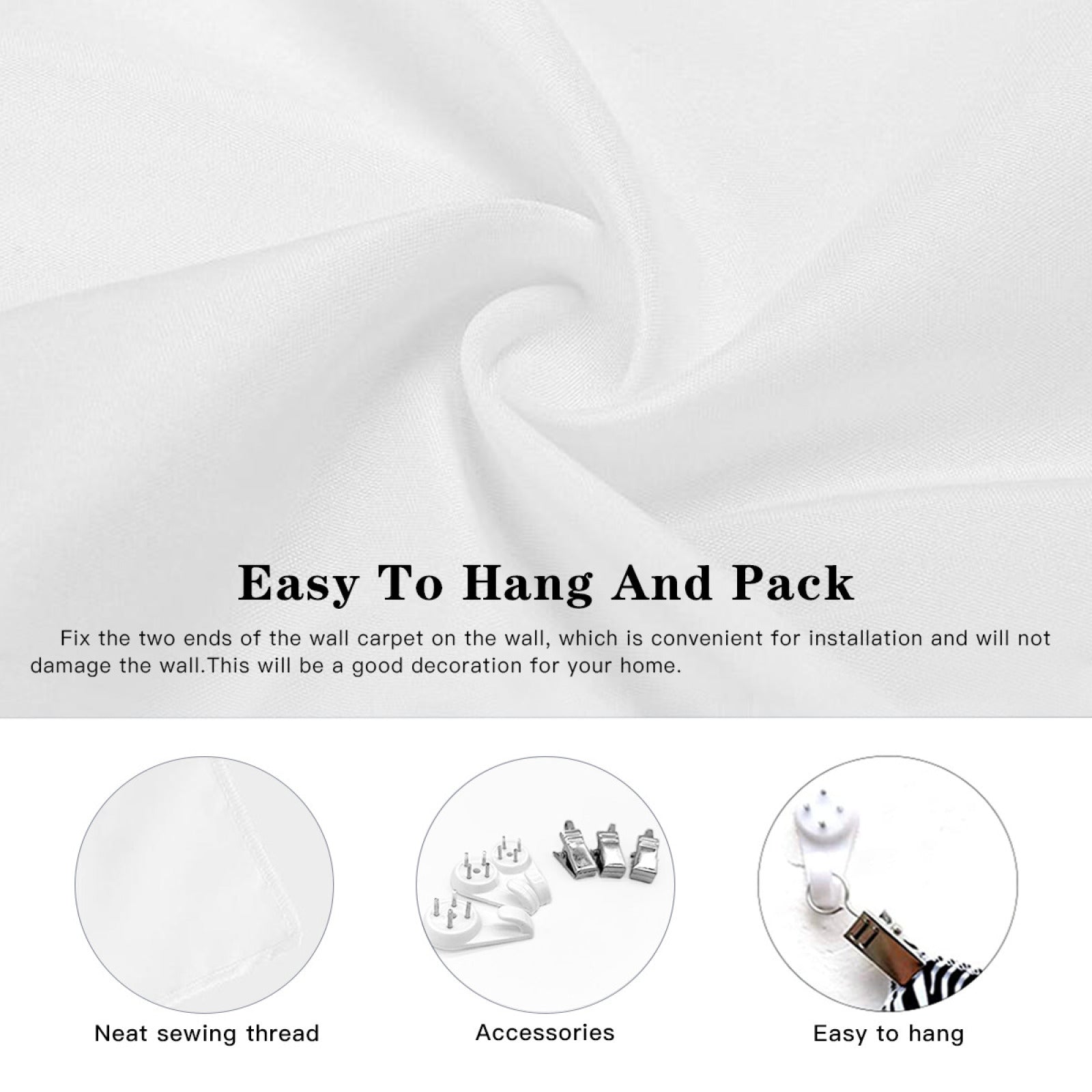 Anime tapestry corner detail with hanging rod – easy to display custom otaku wall art