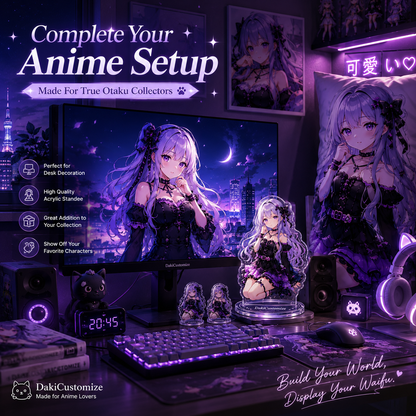 Custom otaku desk display acrylic standee – ideal gift for anime fans and VTuber collectors